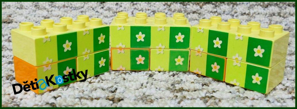 Lego® Duplo® Kostka Světle Žlutá 2x2 Květiny