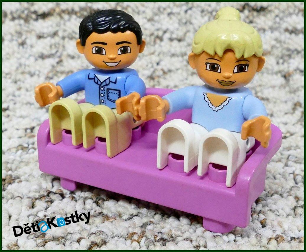 Lego® Duplo® Sedačka Dvojitá Růžová