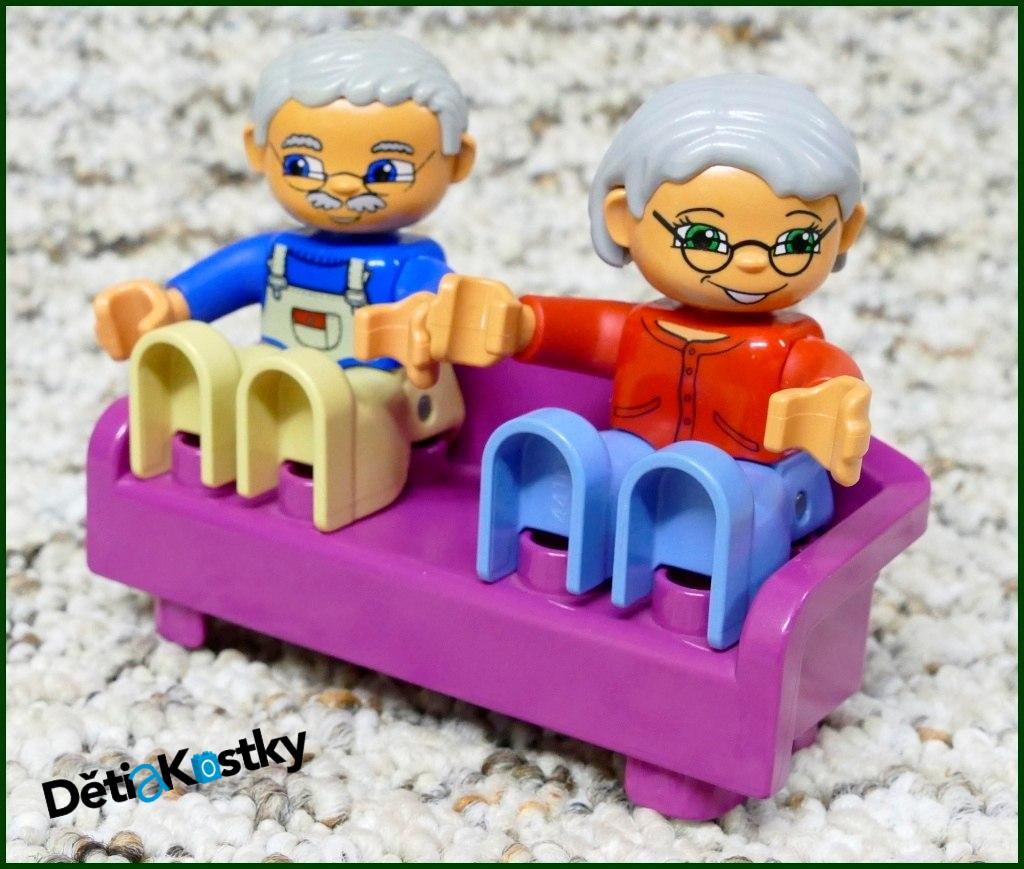 Lego® Duplo® Sedačka Dvojitá Fialová