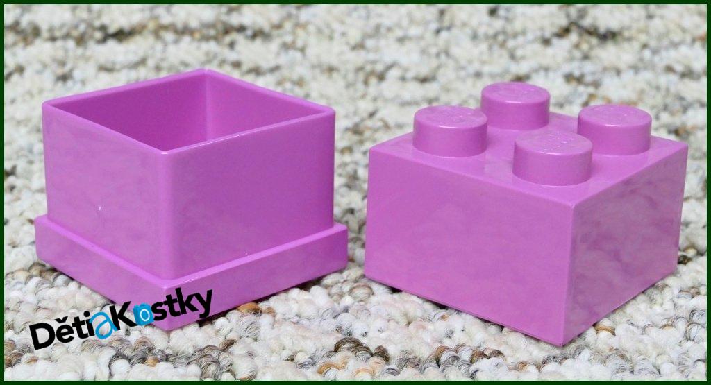 Lego® Duplo® Kostka Růžová Otevírací 4,5 x 4,5 cm