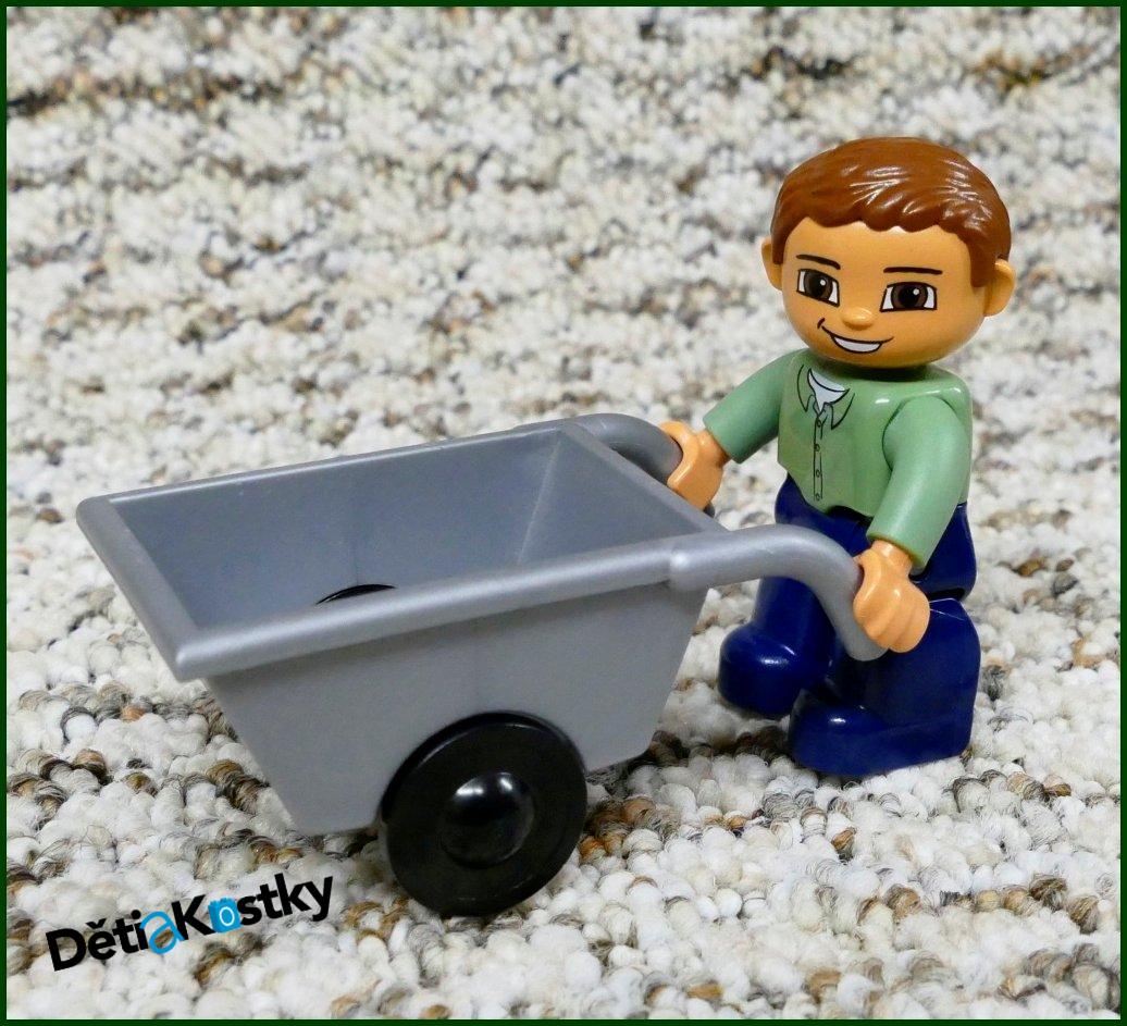 Lego® Duplo® Vozíček (Kolečka) Pro Figurky Šedá