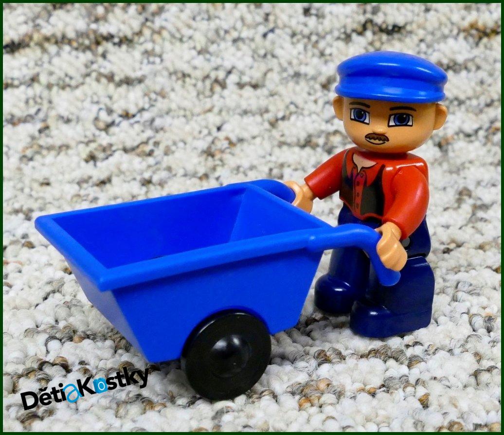 Lego® Duplo® Vozíček (Kolečka) Pro Figurky Tmavě Modrá