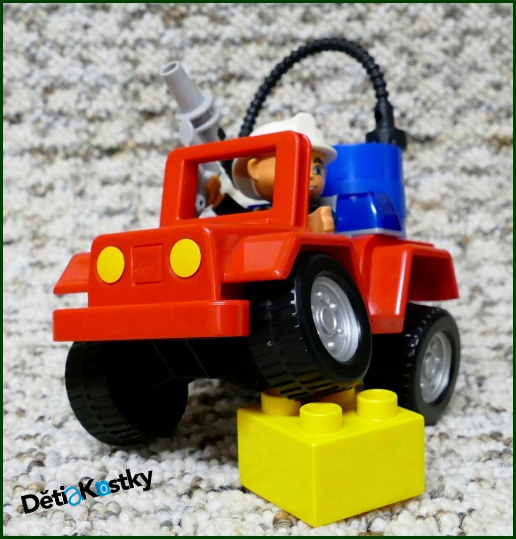 Lego® Duplo® Terénní Hasičský Jeep - Modrý Sud