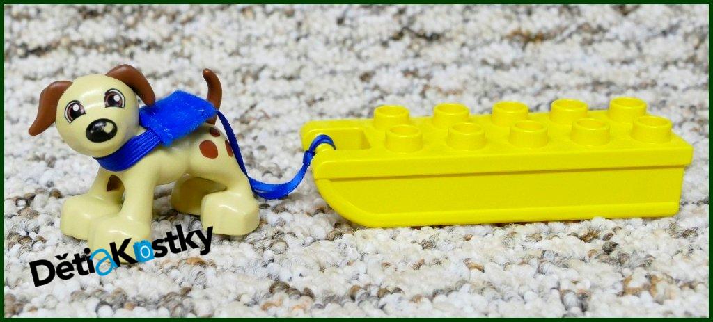 Lego® Duplo® Žluté Sáňky s Postrojem