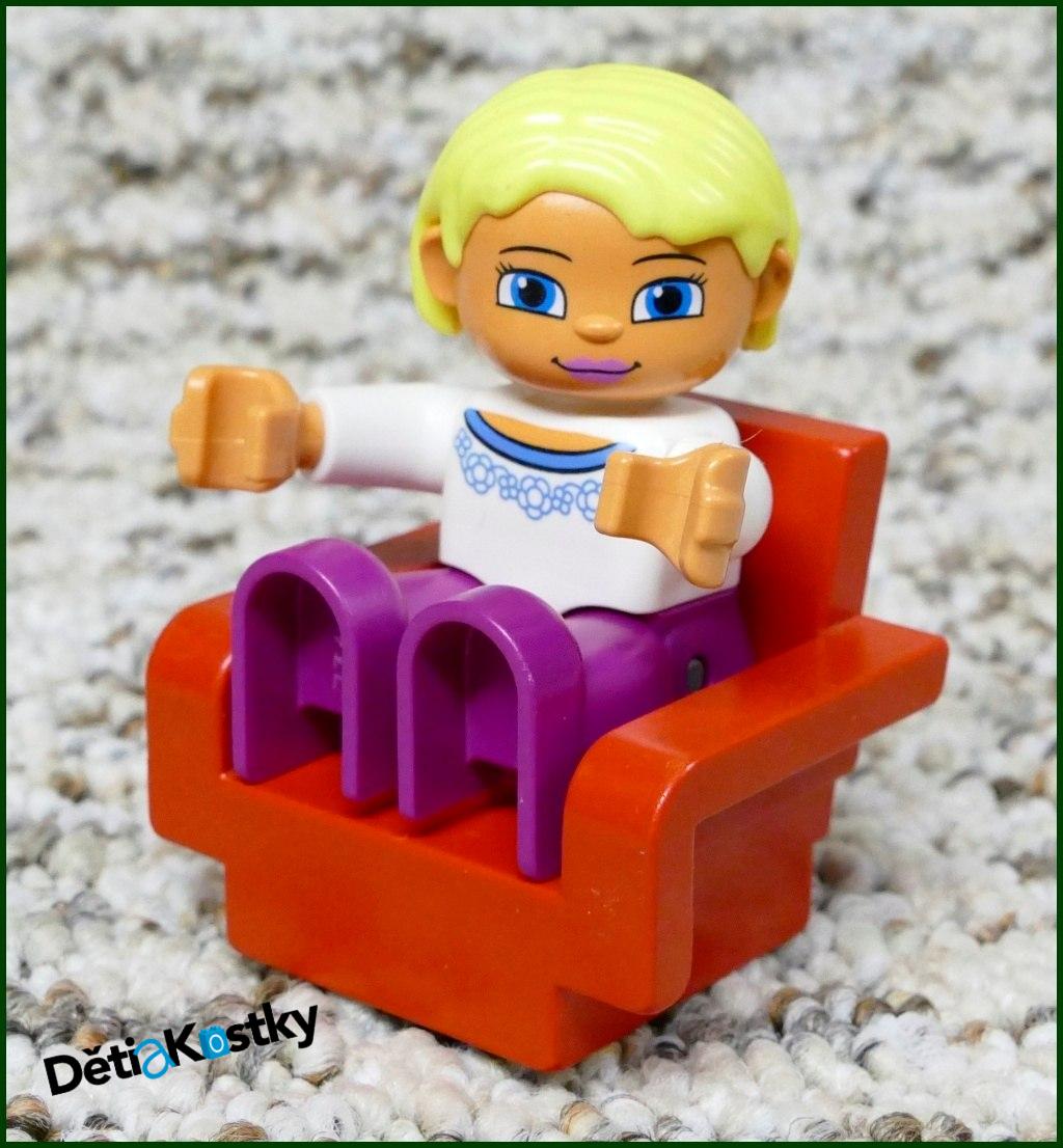 Lego® Duplo® Křeslo Hranaté Červené