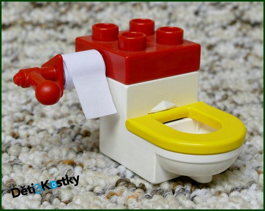 Lego® Duplo® Záchod Bílý (Žluté Prkénko)