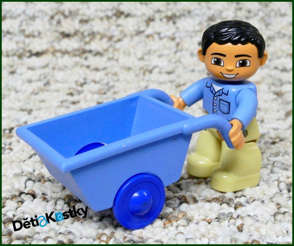 Lego® Duplo® Vozíček (Kolečka) Pro Figurky Světle Modrá - Modrá Kola