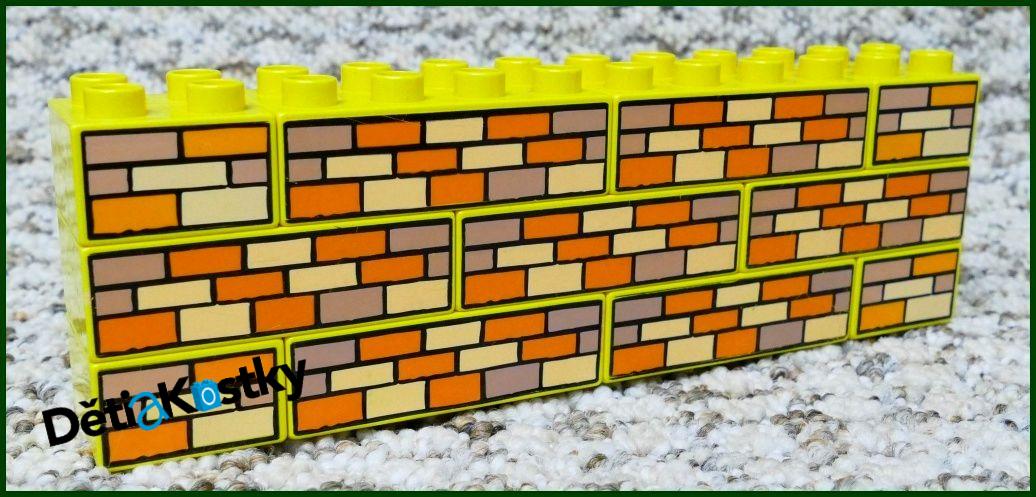 Lego® Duplo® Kostka Žlutá 2x2 Zeď