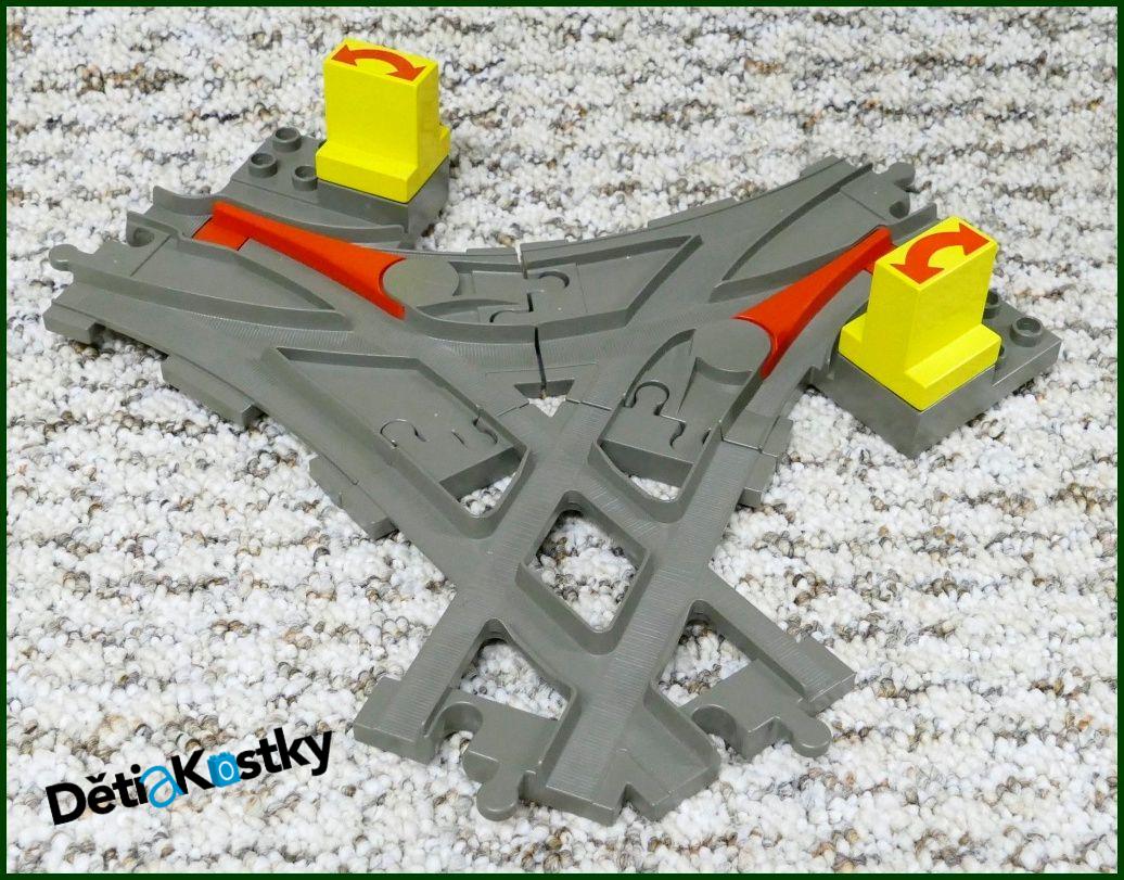 Lego® Duplo® Kolej / Koleje Křížení - Starší Šedá