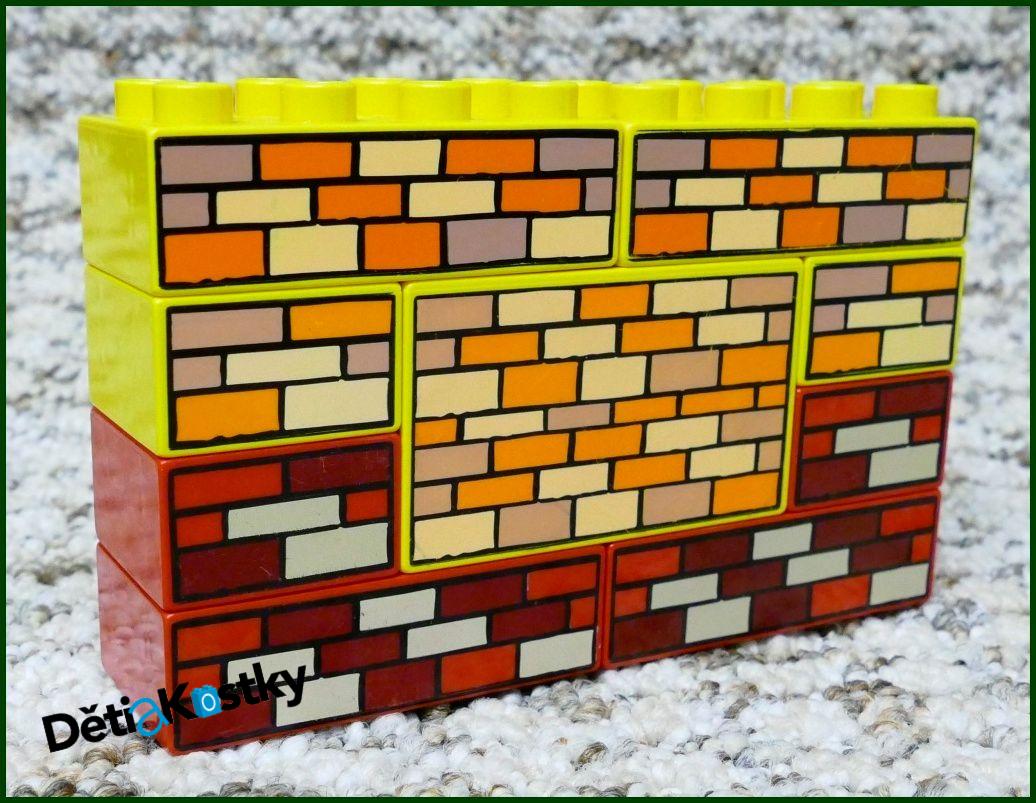 Lego® Duplo® Kostka 2x4x2 Žlutá - Vysoká Zeď