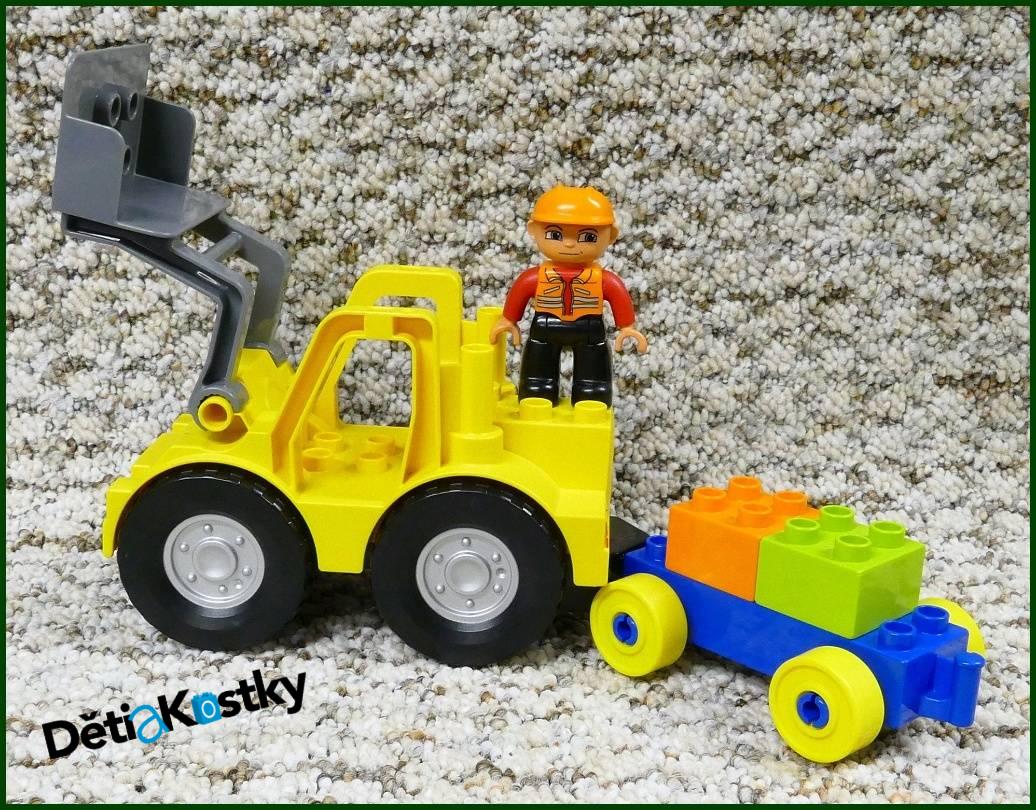 Lego® Duplo® Nakladač (Černá Radlice) s Figurkou a Kostkami