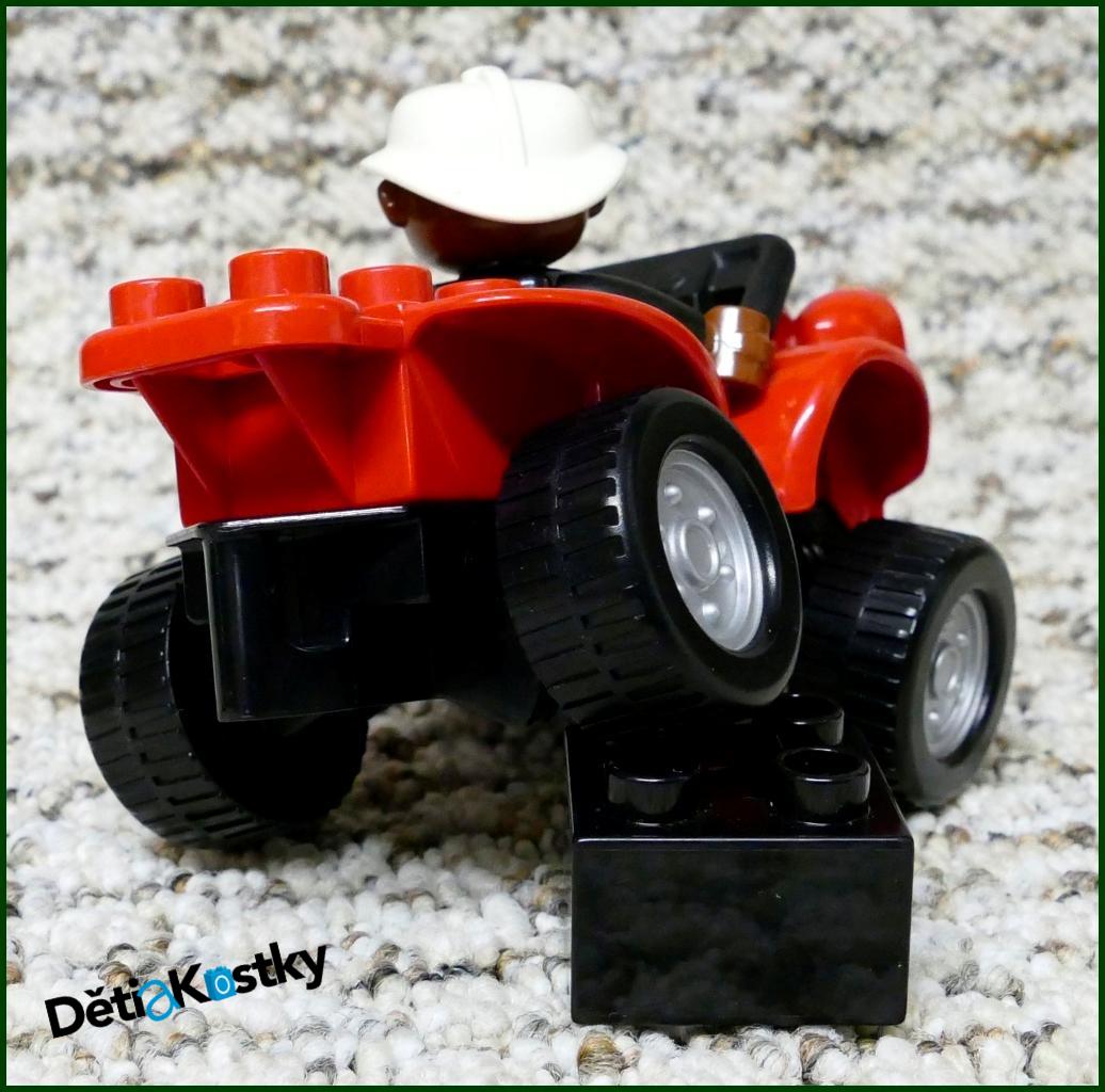 Lego® Duplo® Čtyřkolka s Černouškem Hasičem