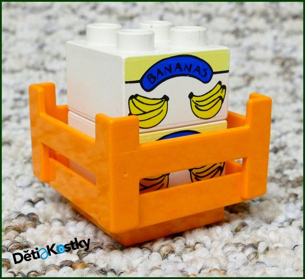 Lego® Duplo® Kostka Bílá 2x2 Banány