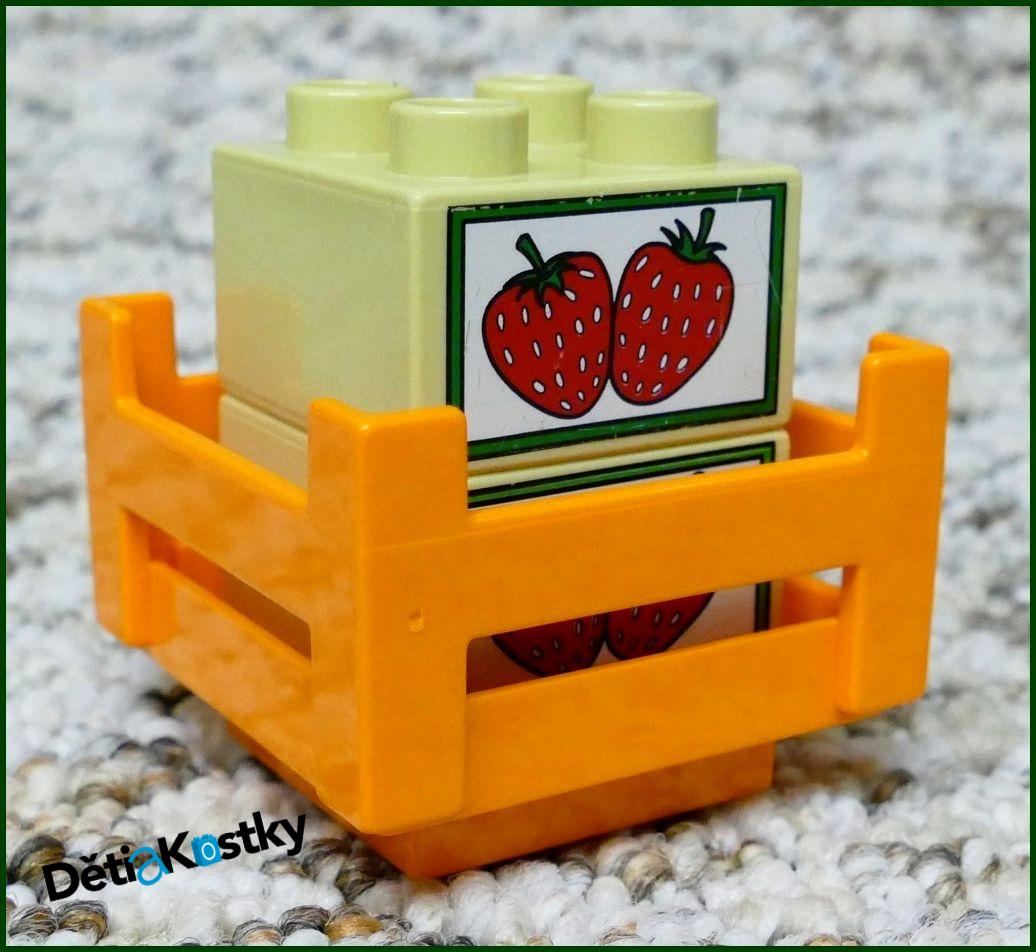 Lego® Duplo® Kostka Béžová 2x2 Jahody