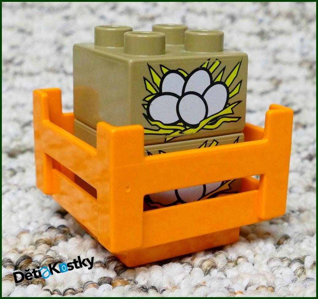 Lego® Duplo® Kostka Tmavě Béžová 2x2 Vajíčka