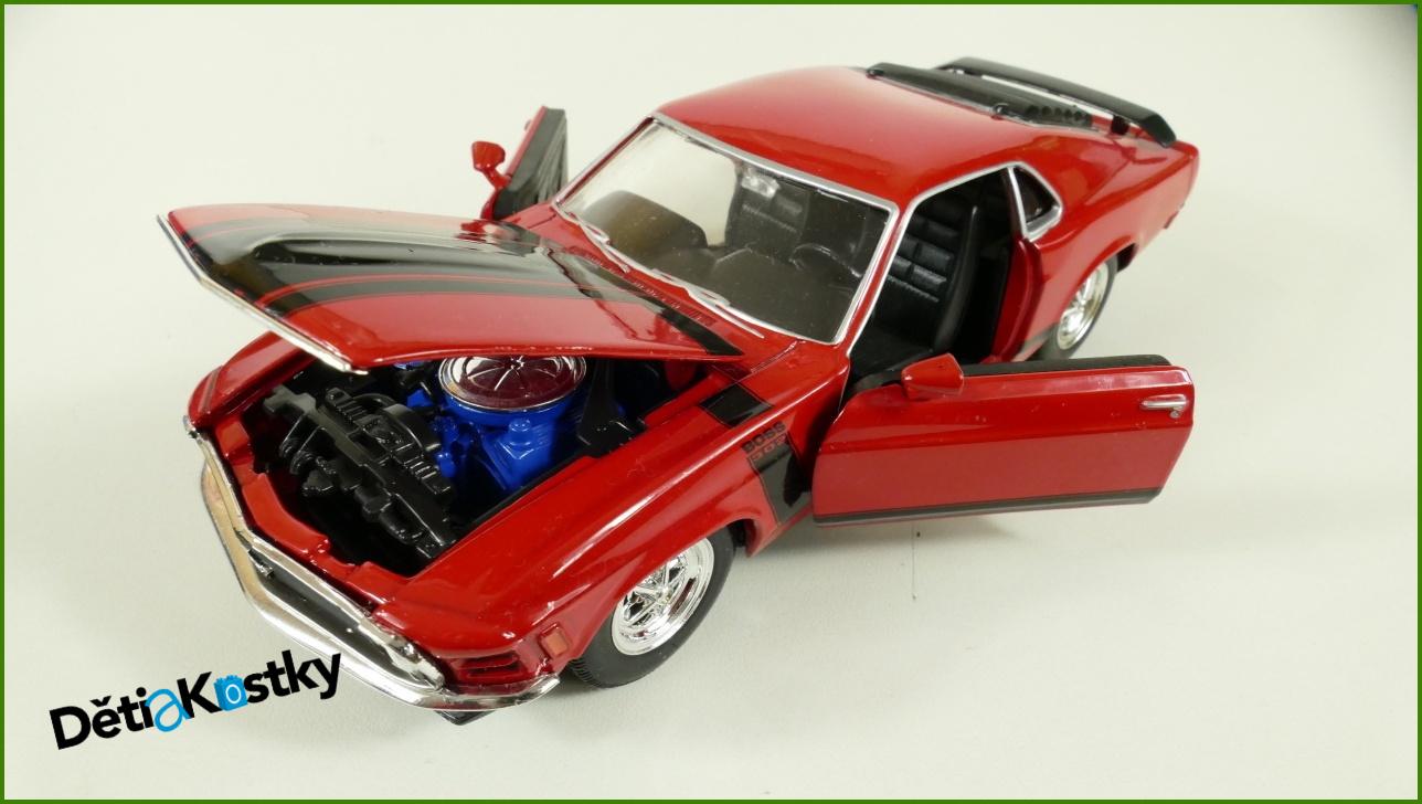 Model Auta Welly 1:25 - 1970 Ford Mustang s Krabicí