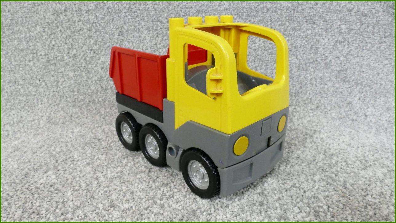 Lego® Duplo® Korba pro Nákladní a Jiná Auta (Červený-Černá Základna)