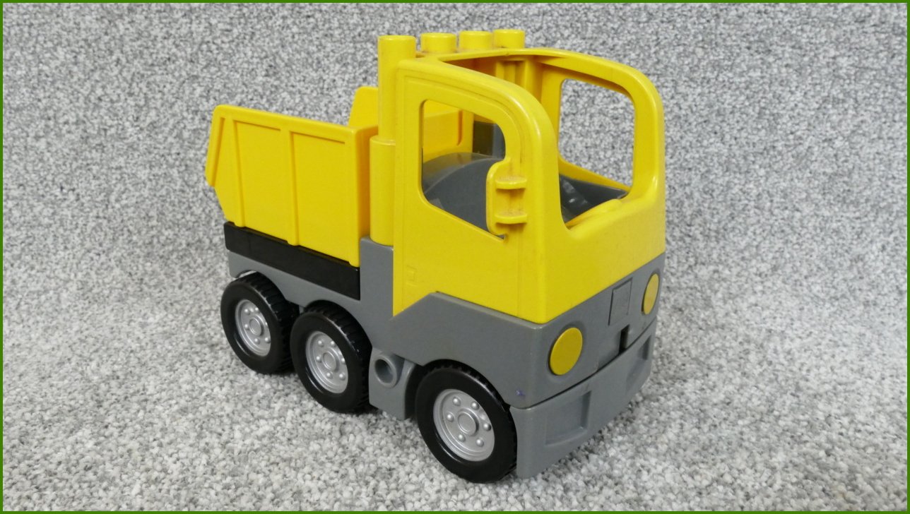 Lego® Duplo® Korba pro Nákladní a Jiná Auta (Žlutý-Černá Základna)