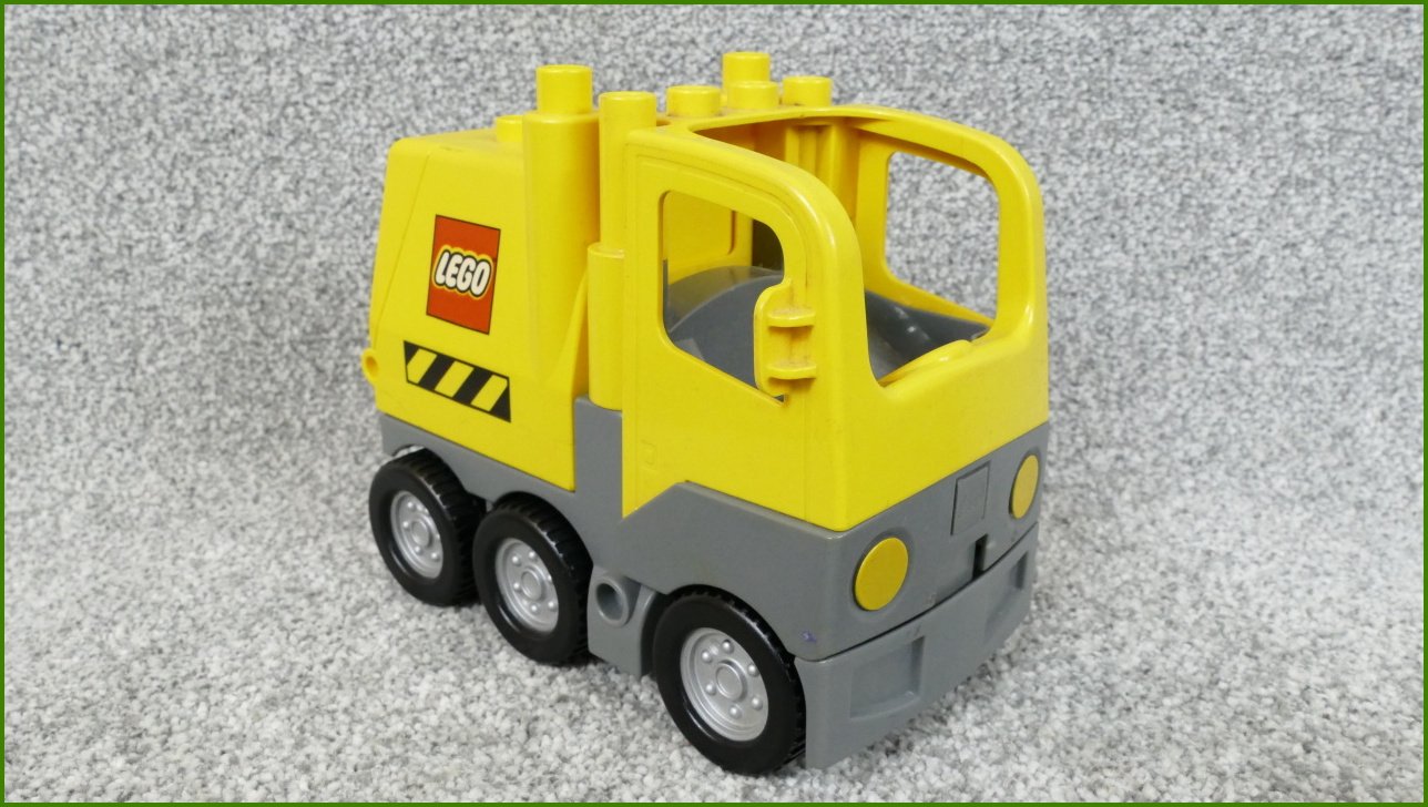 Lego® Duplo® Korba pro Nákladní a Jiná Auta (Žlutý-Nápis Lego)