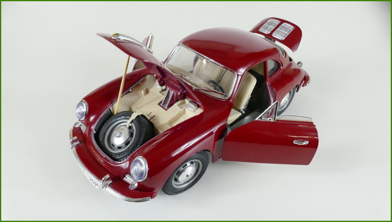Kovový Model Bburago 1:18 - Porsche 356 B (1961)