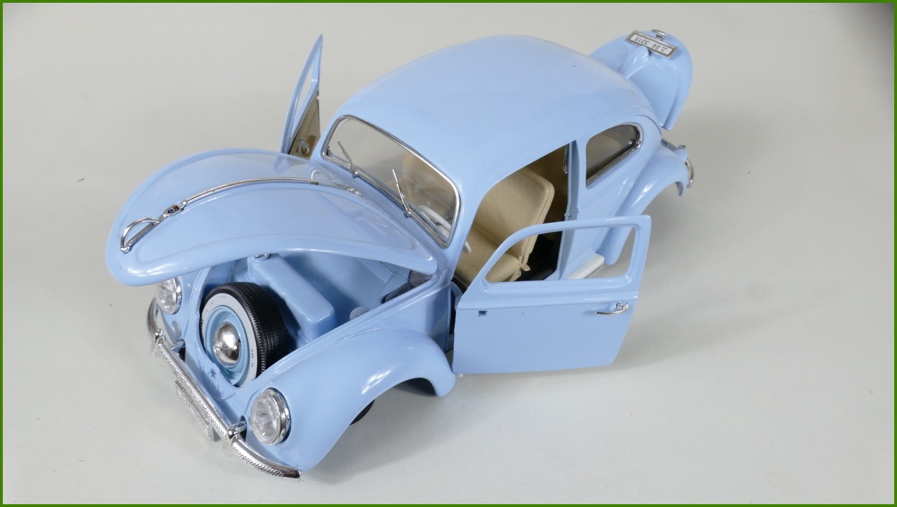 Kovový Model Bburago 1:18 - VW Beetle (1955) 1.000.000th - Viz Popis
