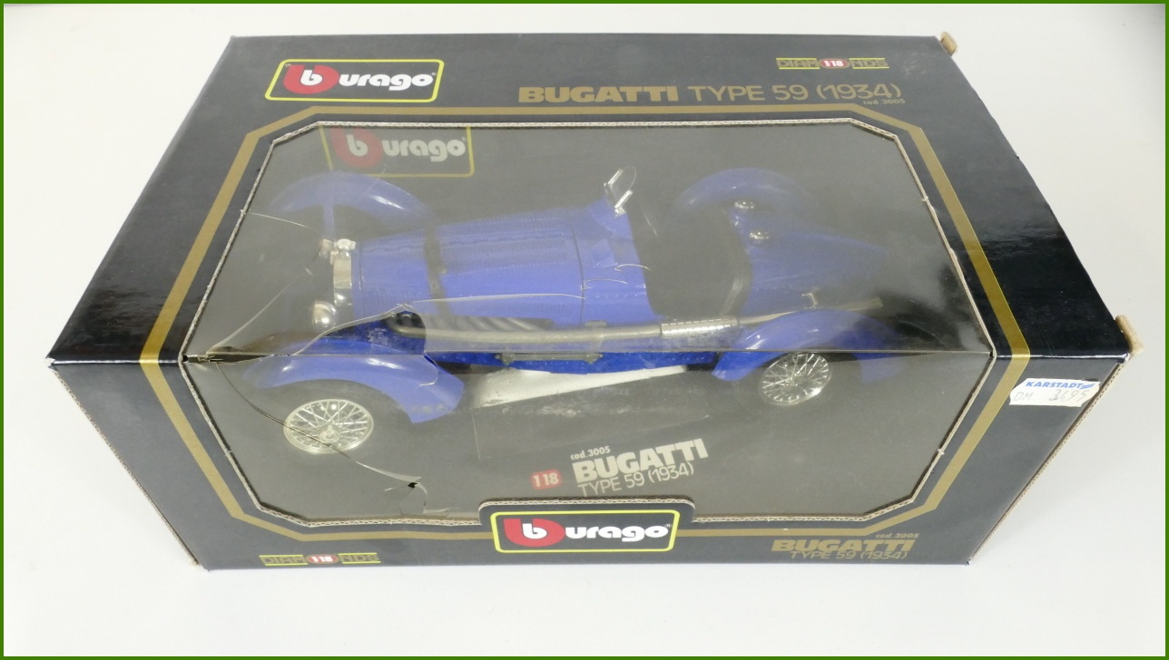 Kovový Model Bburago 1:18 - Bugatti Type 59 (1934) - Viz Popis