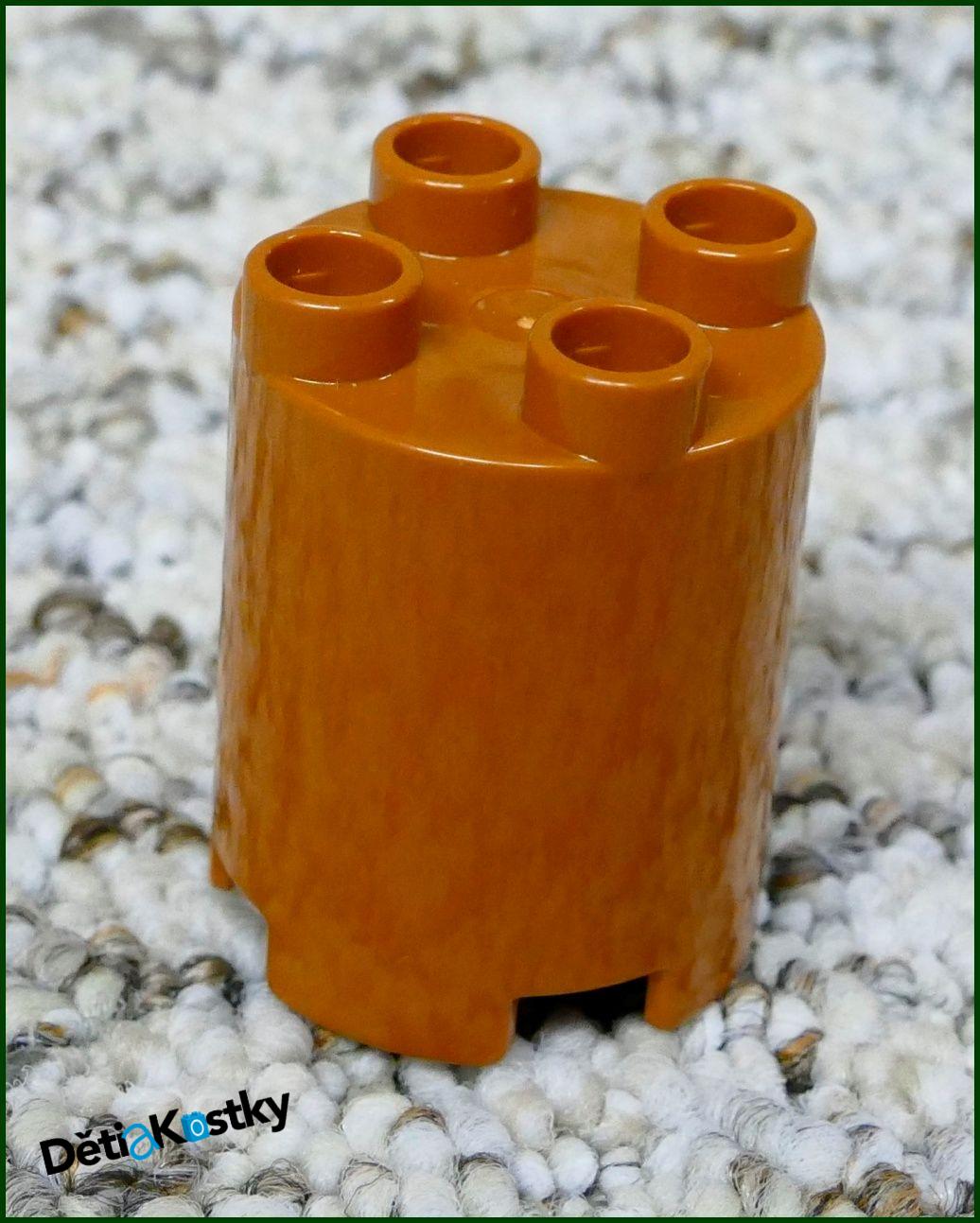 Lego® Duplo® Kostka Váleček (Sloup) Hnědý