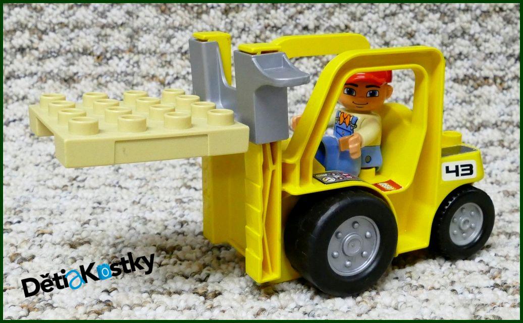 Lego® Duplo® Vysokozdvižný Vozík Žlutý s Paletou
