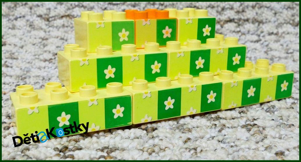 Lego® Duplo® Kostka Světle Žlutá 2x2 Květiny
