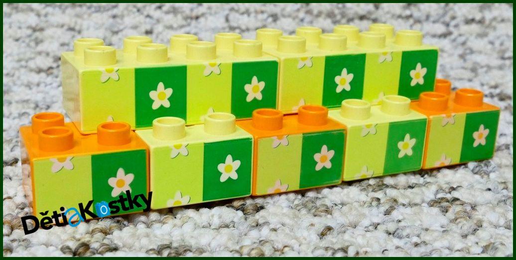Lego® Duplo® Kostka 2x4 Světle Žlutá - Květiny