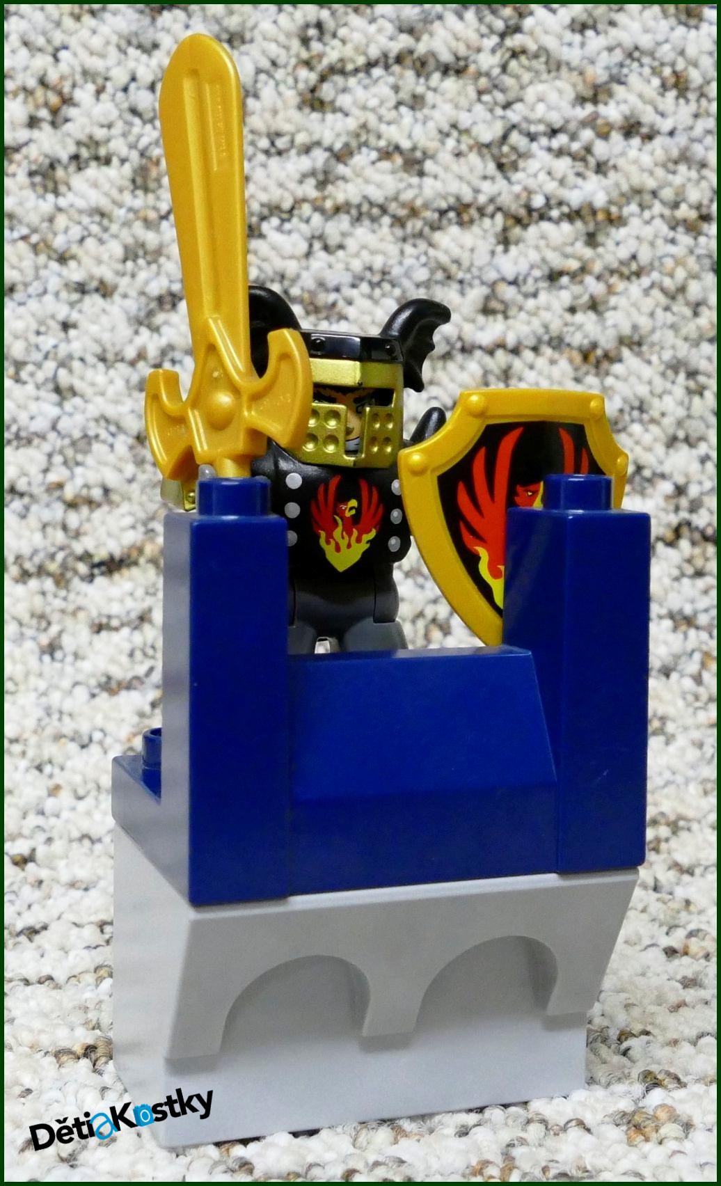 Lego® Duplo® Hradba Spodní Díl - Světle Šedá