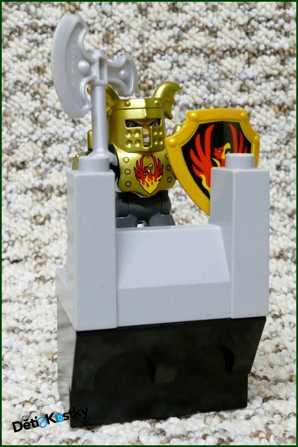 Lego® Duplo® Hradba Horní Díl - Světle Šedá