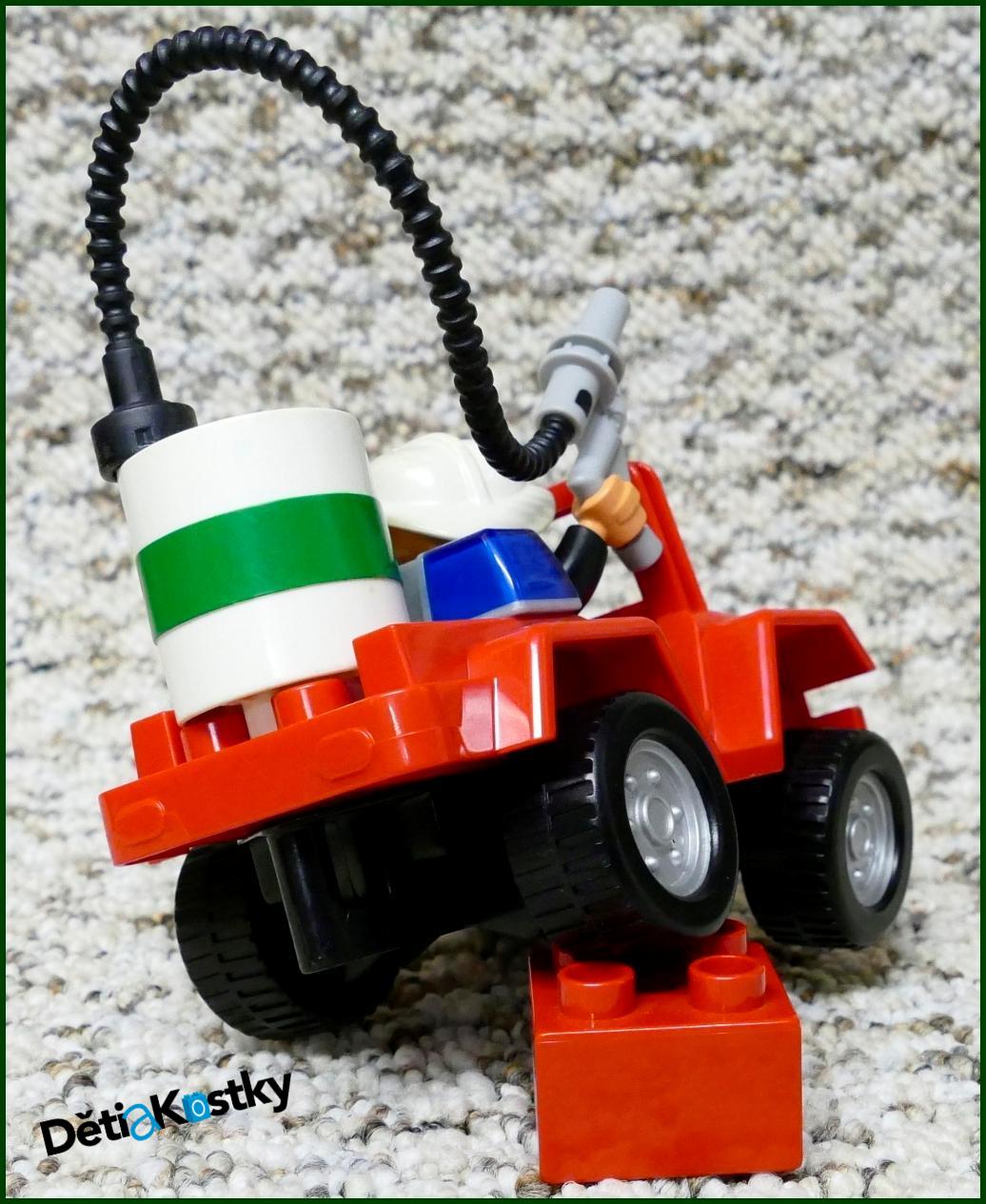 Lego® Duplo® Terénní Hasičský Jeep - Bílý Sud