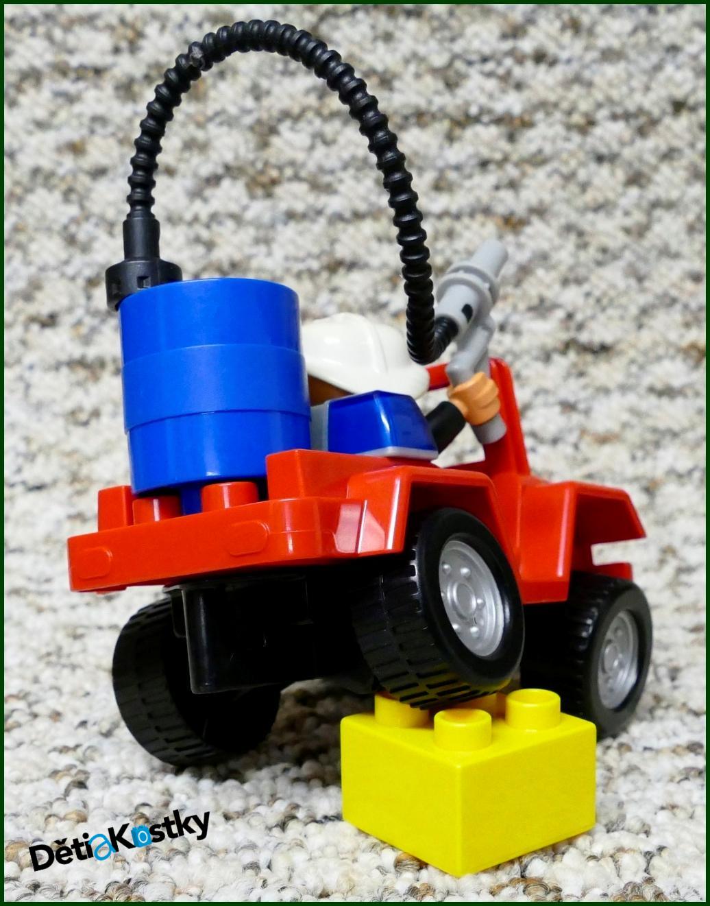 Lego® Duplo® Terénní Hasičský Jeep - Modrý Sud