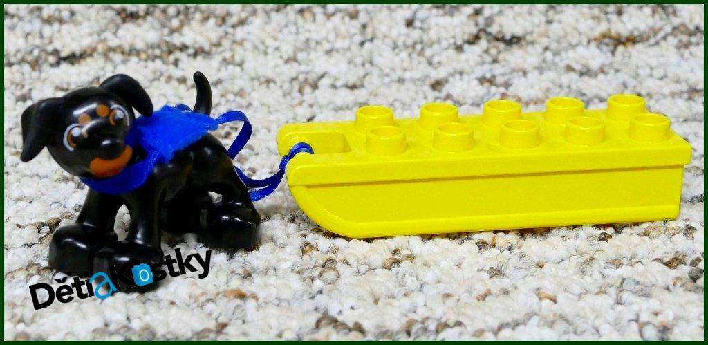 Lego® Duplo® Žluté Sáňky s Postrojem