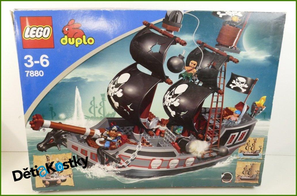 Lego® Duplo® 7880 - Pirátská Loď s Krabicí a Návodem