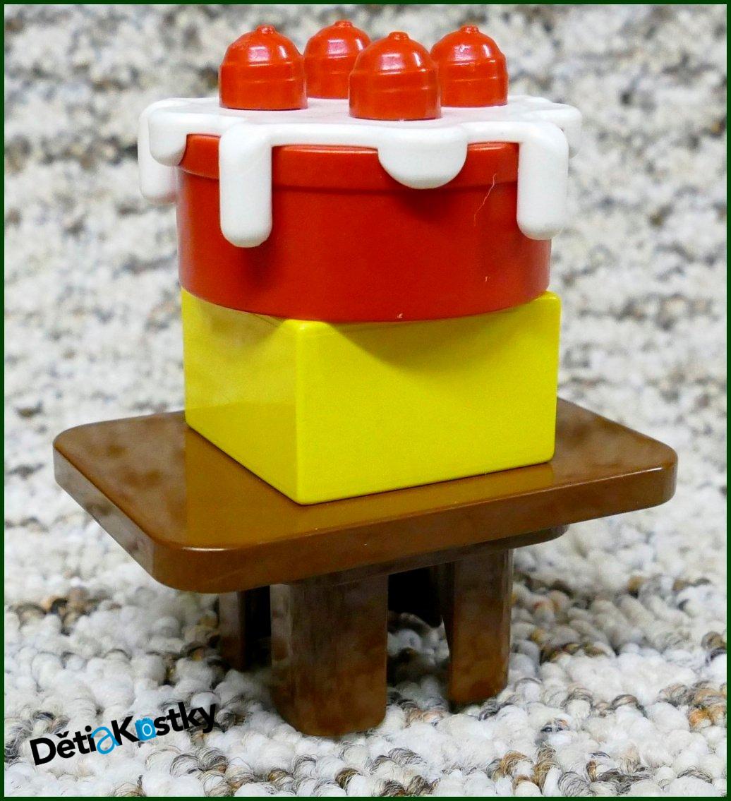 Lego® Duplo® Dort se Svíčkami Červený