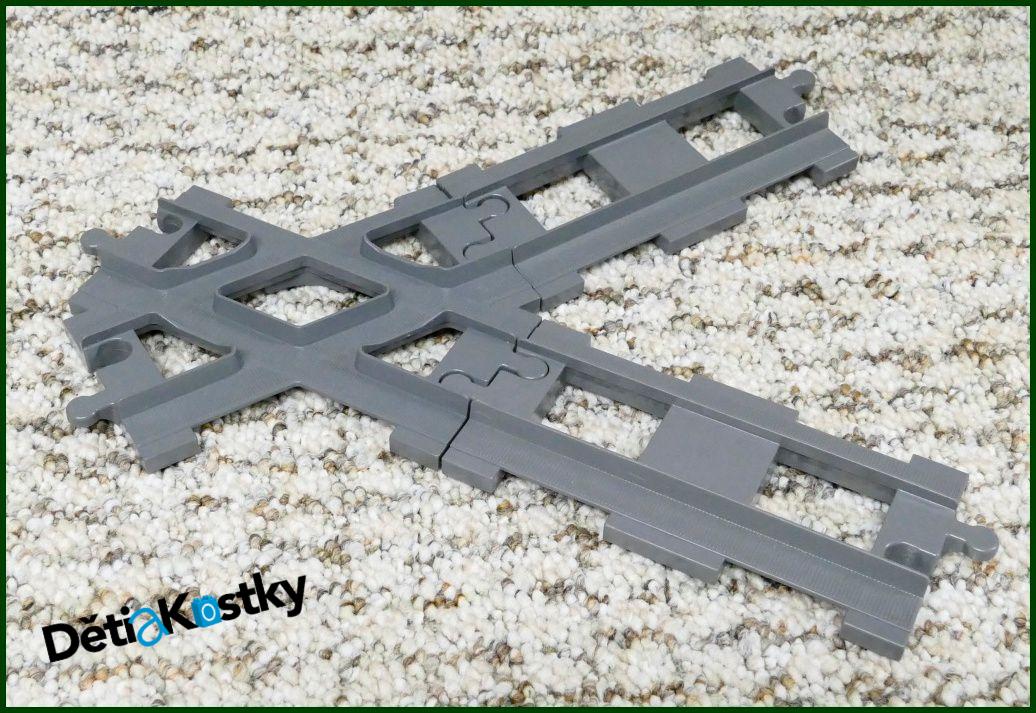 Lego® Duplo® Kolej / Koleje Křížení - Novější Šedá