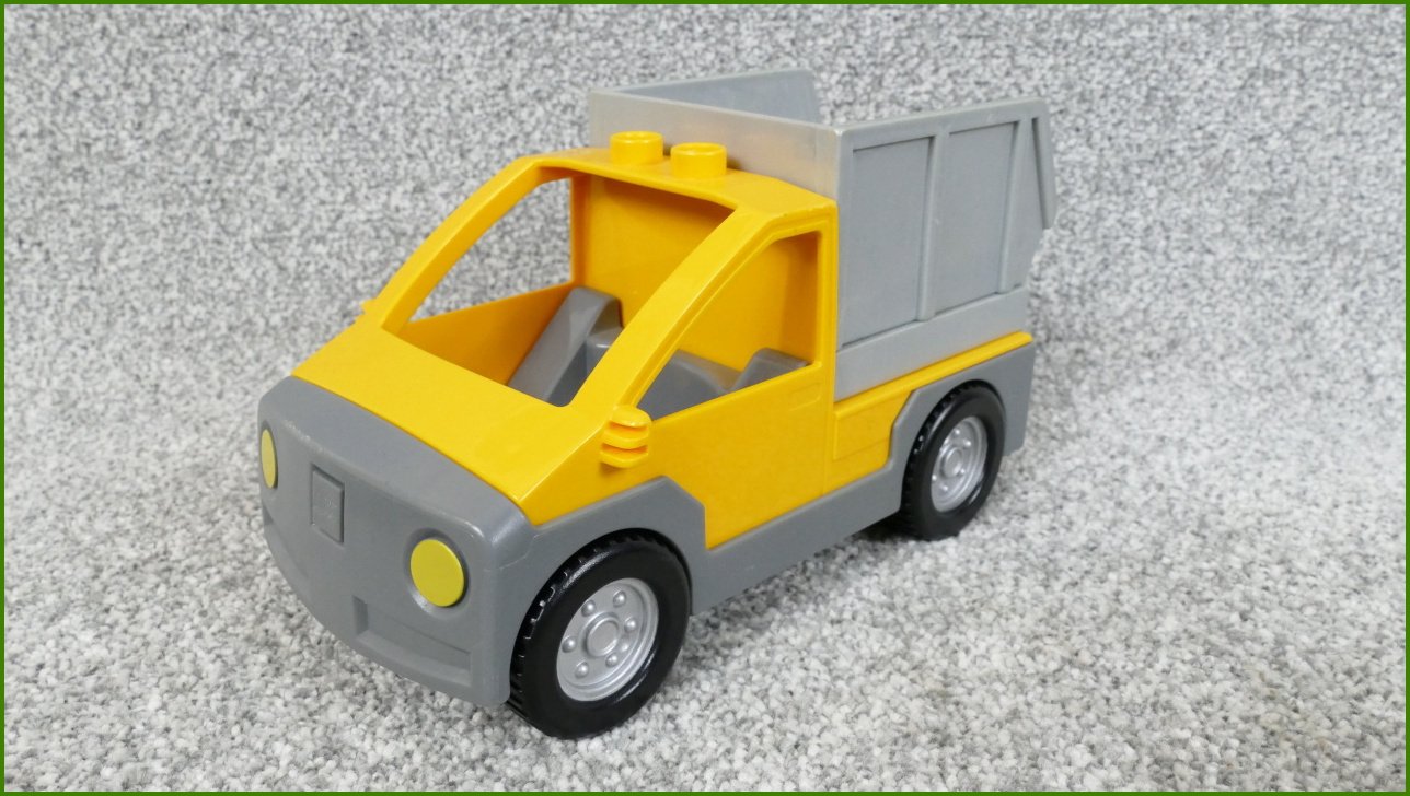 Lego® Duplo® Korba pro Nákladní a Jiná Auta (Šedý-Šedá Základna)