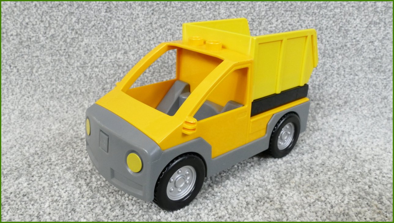 Lego® Duplo® Korba pro Nákladní a Jiná Auta (Žlutý-Černá Základna)