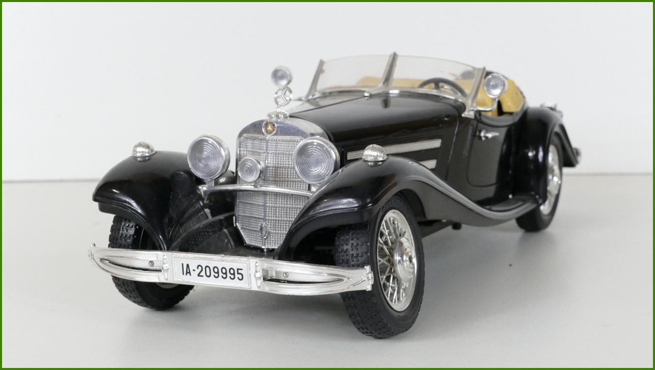 Kovový Model Bburago 1:18 - Mercedes Benz 500 K Roadster (1936) - Viz Popis