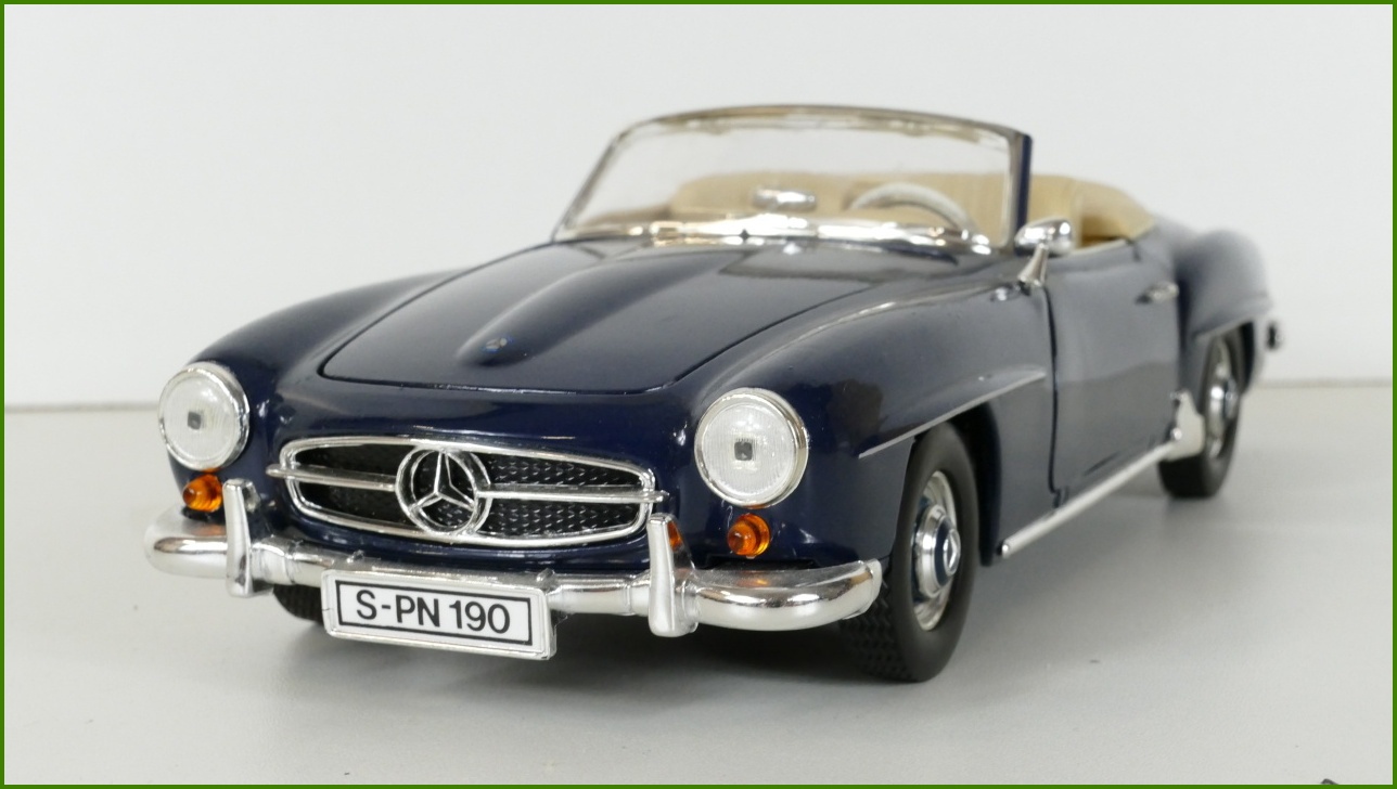 Model Auta ERTL 1:18 - Mercedes Benz 190 SL - Viz Popis