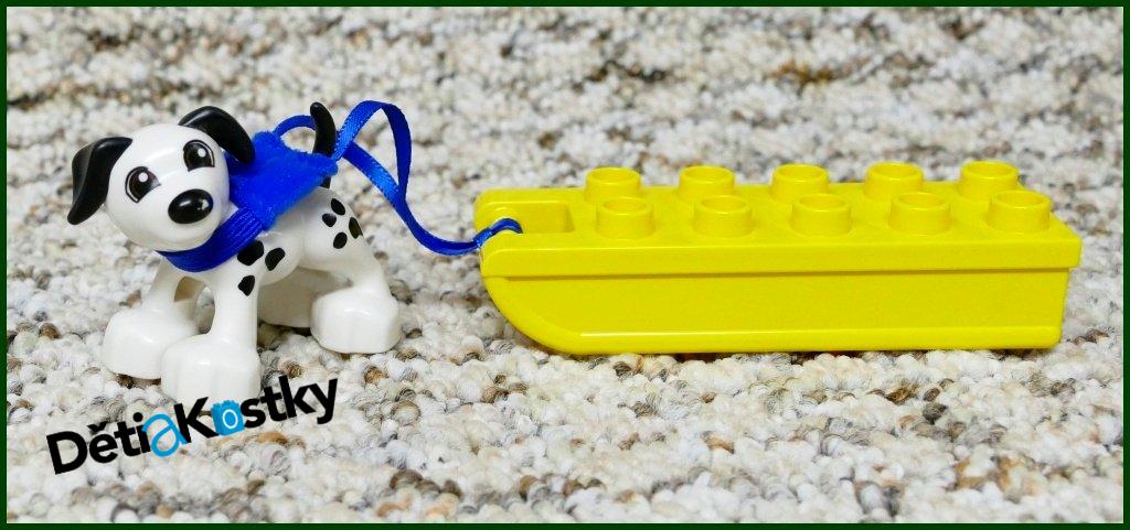 Lego® Duplo® Žluté Sáňky s Postrojem