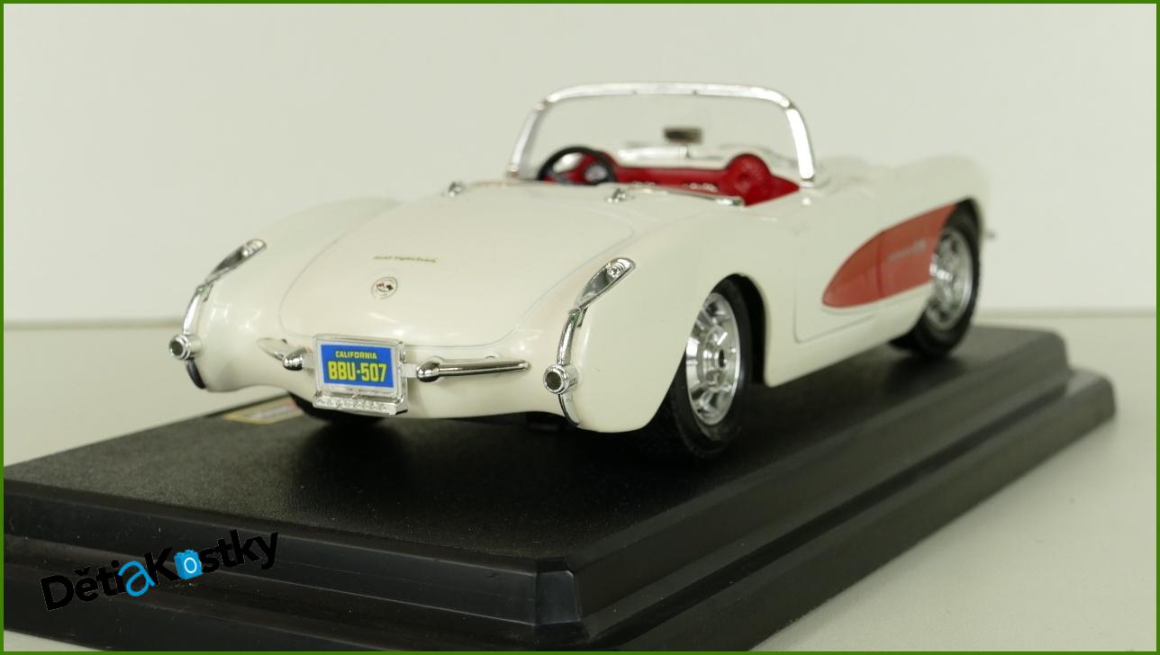 Model Auta Bburago 1:24 - Chevrolet Corvette (1957) s Krabicí - Viz Popis