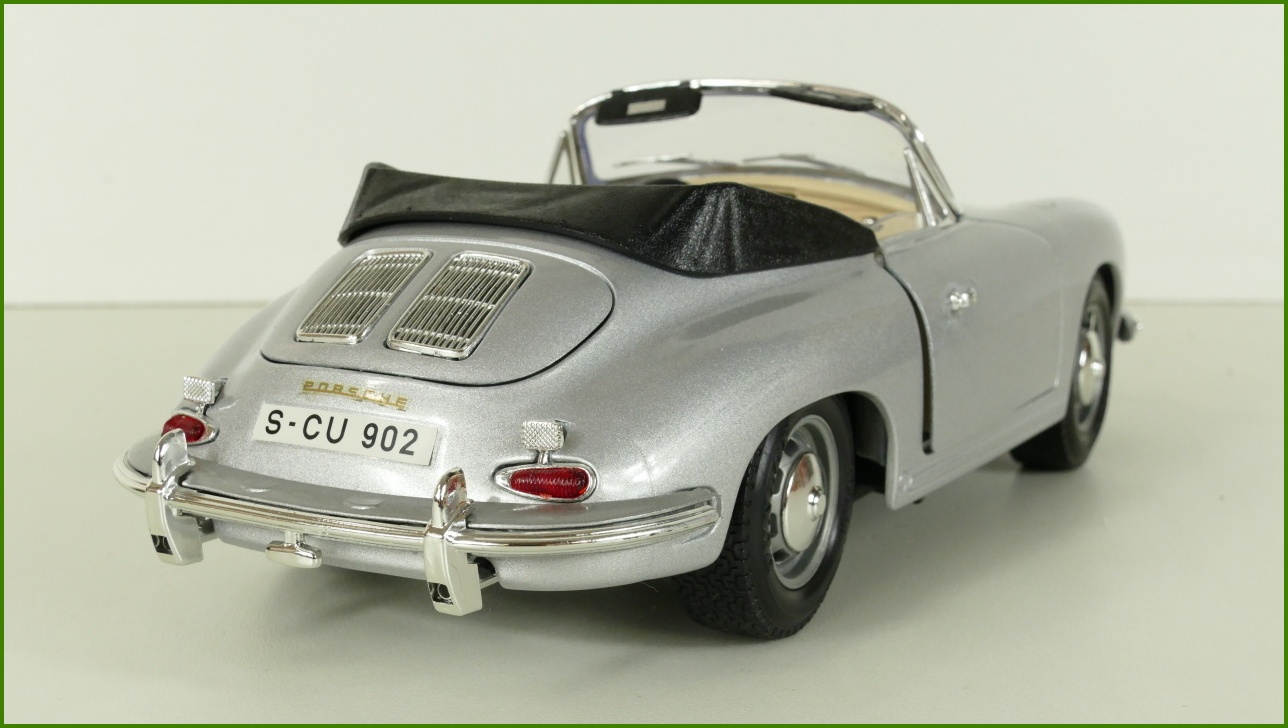 Kovový Model Bburago 1:18 - Porsche 356 B Cabriolet (1961) s Krabicí