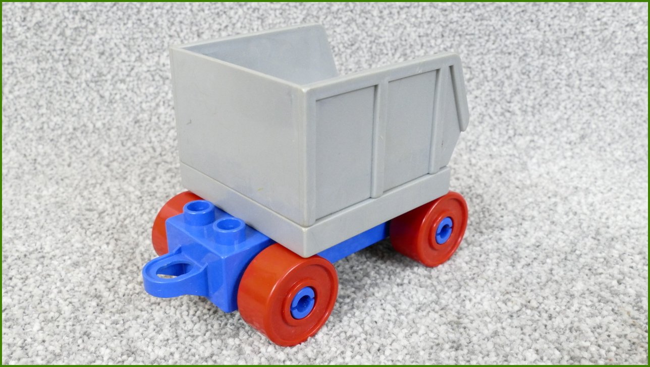 Lego® Duplo® Korba pro Nákladní a Jiná Auta (Šedý-Šedá Základna)