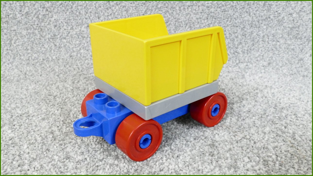Lego® Duplo® Korba pro Nákladní a Jiná Auta (Žlutý-Šedá Základna)