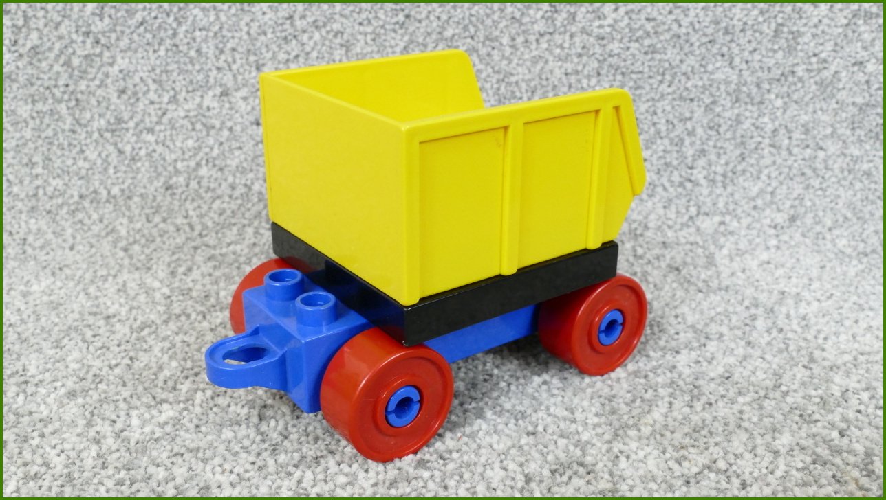 Lego® Duplo® Korba pro Nákladní a Jiná Auta (Žlutý-Černá Základna)