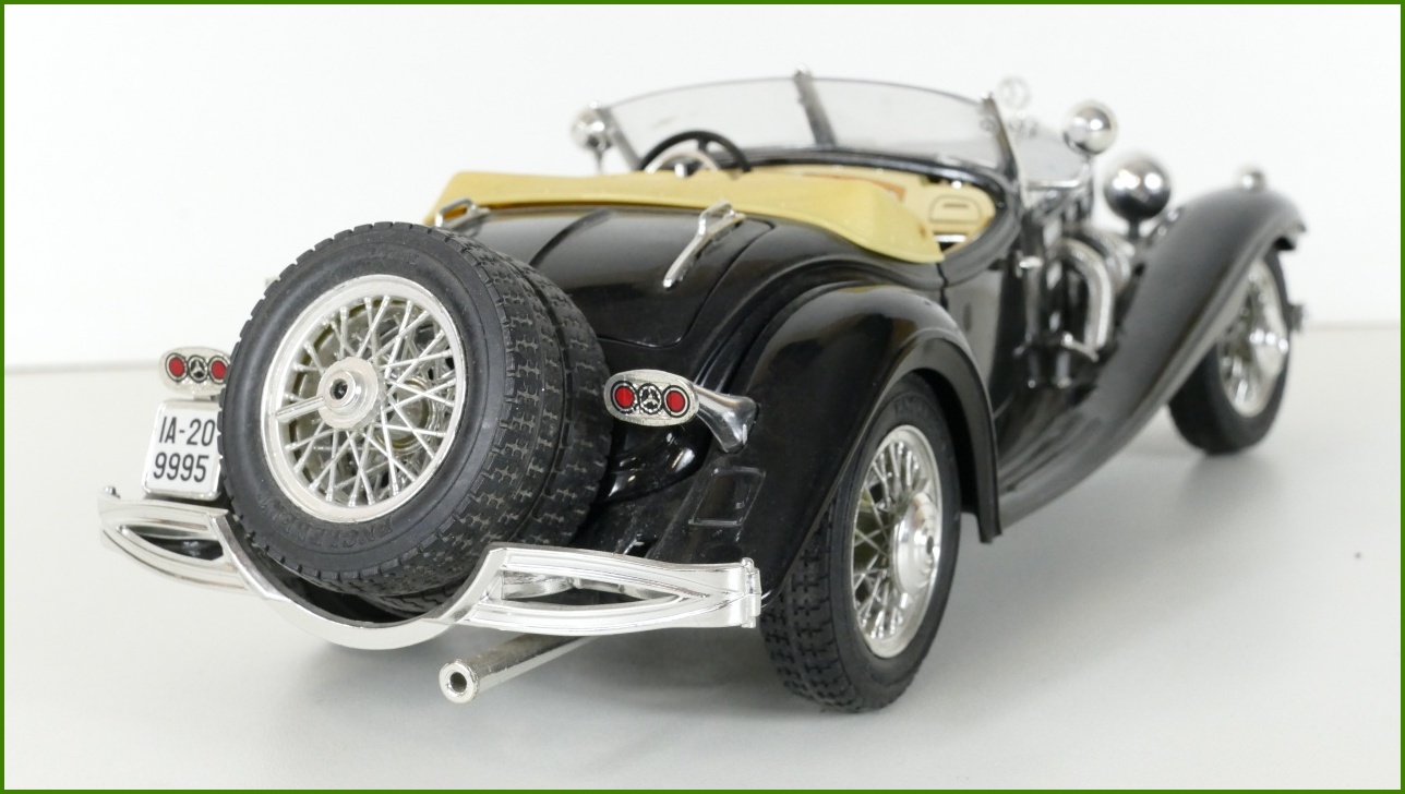 Kovový Model Bburago 1:18 - Mercedes Benz 500 K Roadster (1936) - Viz Popis