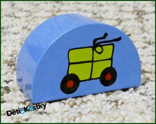 Lego® Duplo® Kostka Půlkulatá Světle Modrá - Balík na Kolečkách